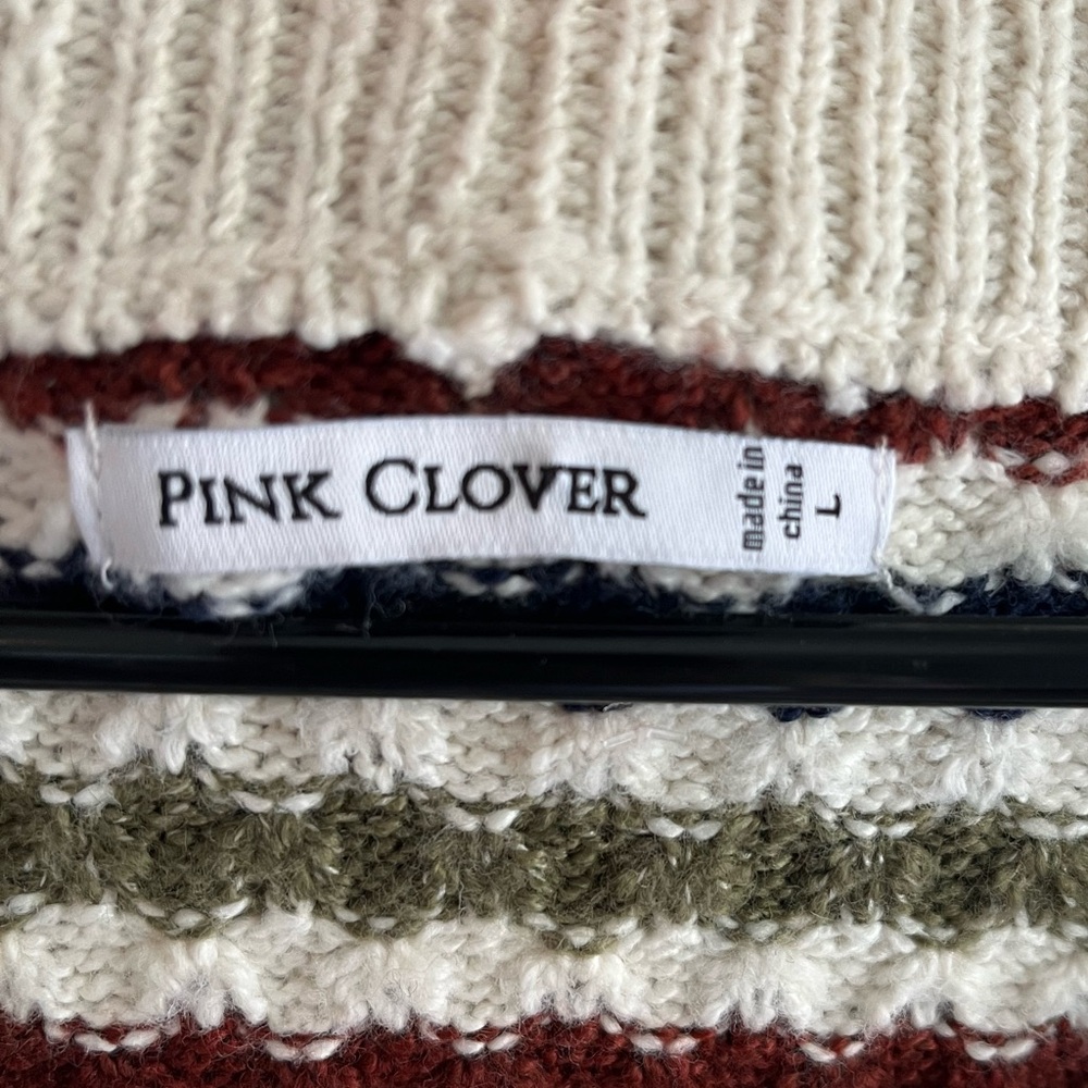 Pink Clover Multicolor Striped Cardigan - Picture 6 of 6